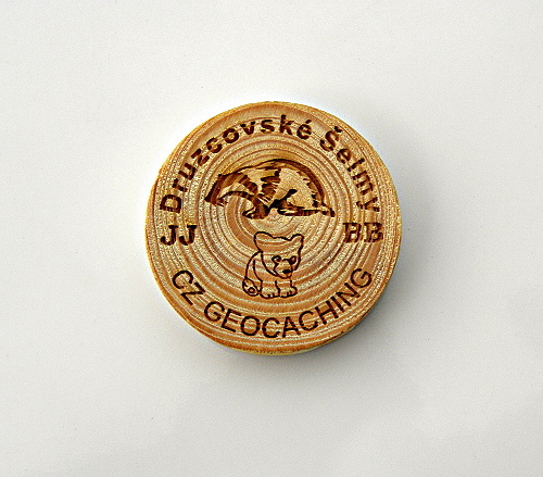 czech wood geocoin 25