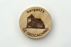 czech wood geocoin 1