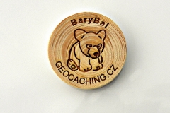 czech wood geocoin 11