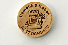 czech wood geocoin 16