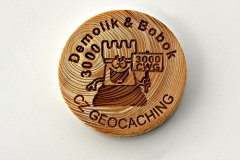 czech wood geocoin 17