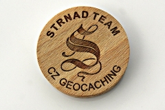 czech wood geocoin 19