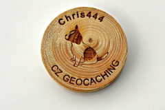 czech wood geocoin 21