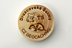 czech wood geocoin 26