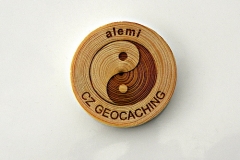 czech wood geocoin 40