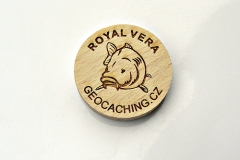czech wood geocoin 41