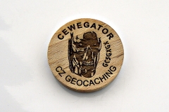 czech wood geocoin 42