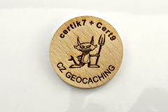 czech wood geocoin 47