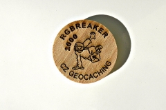 czech wood geocoin 54