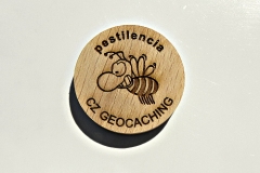 czech wood geocoin 57