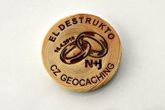 czech wood geocoin 6