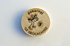czech wood geocoin 9